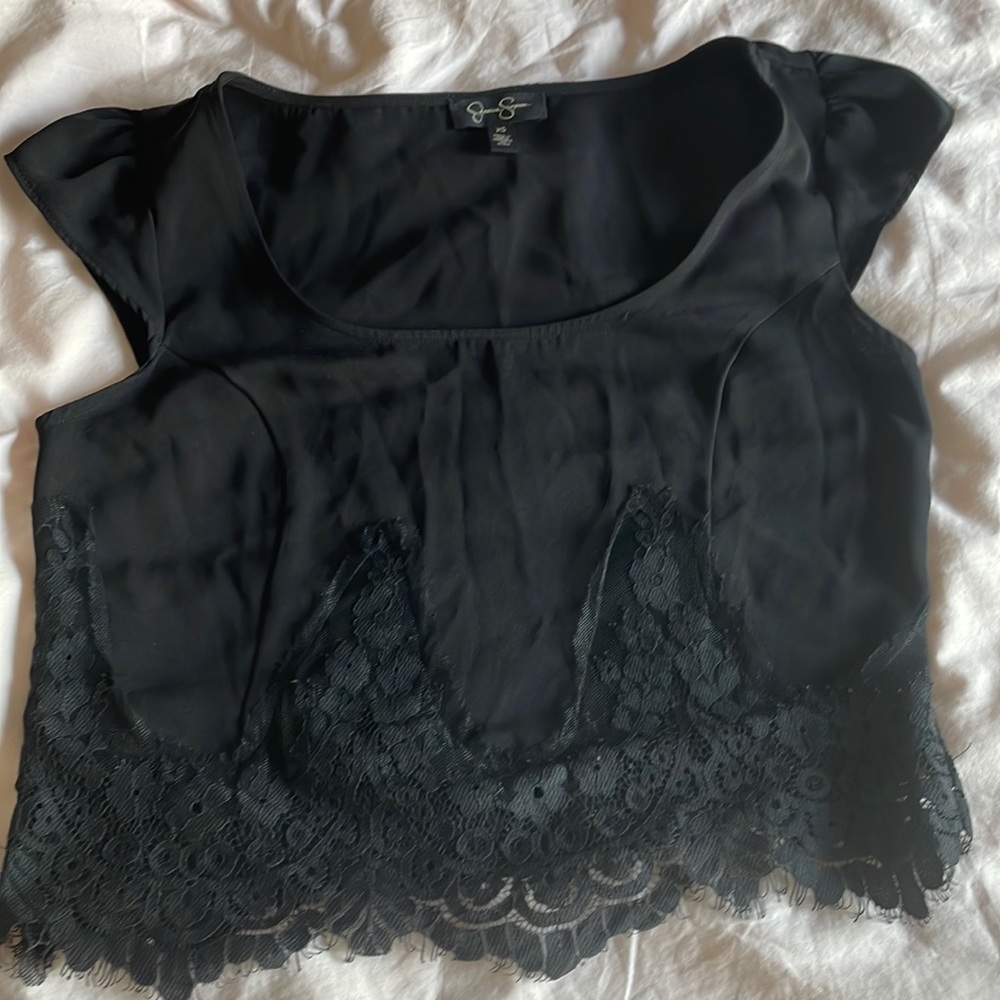 Like new Jessica Simpson cropped blouse XS